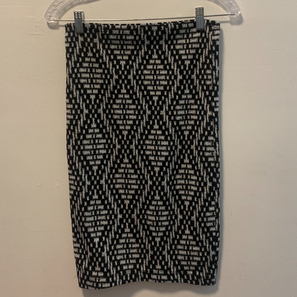 High Waist Pattern Pencil Skirt